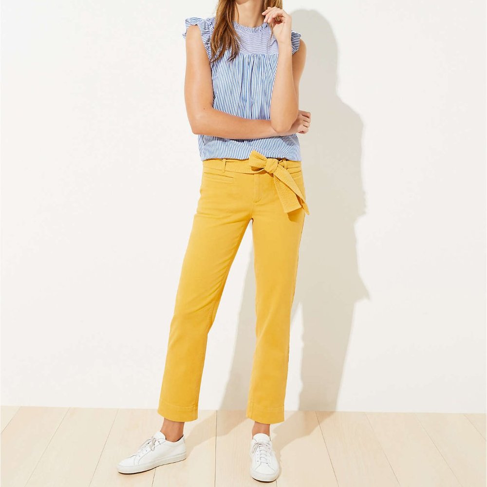 NWT LOFT | Slim Tie Waist Ankle Pants